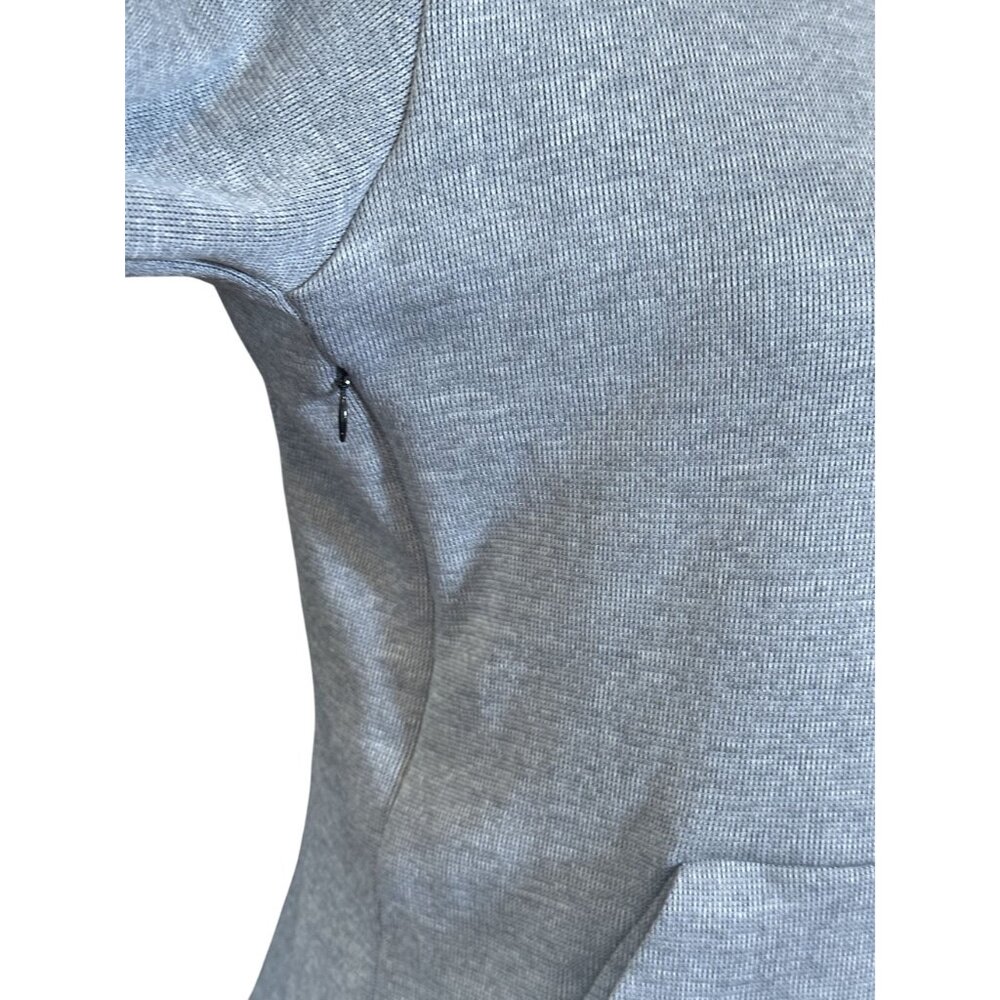 Nike Dri-FIT Hoodie Womens Medium Gray Pullover Athletic Sweatshirt - Picture 4 of 7